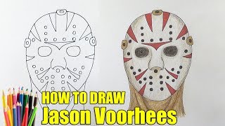 How to draw Jason Voorhees, Как нарисовать Джейсона Вурхиза