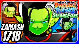 Dragon Ball Fusions 3DS English: Zamasu 1718 (F-Zamasu & 1718 Streetpass Fusion) Fusion Gameplay