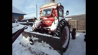 Звук двигателя. Трактор Т-40