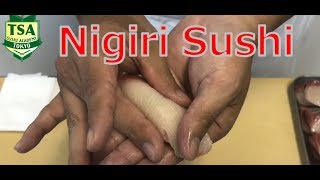 How to make nigiri sushi @Tokyo Sushi Academy English Course / 東京すしアカデミー英語コース