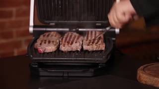 Tefal Optigtill GC 702 D 34  автоматическое определение степени прожарки для сочных результатов