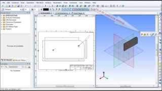 CAD 3D - T-flex cursus 2: Plaatje met gat en werktekening maken in tflex