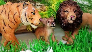 Смелый Львёнок - Тигр и Растишка. Приключения Животных. Мультик про Животных для детей Игрушки ТВ