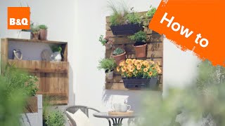 How to build a deck tile wall planter