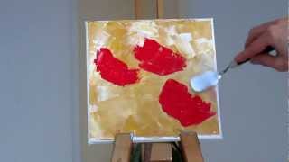 Tanja Bell How to Paint Red Poppies Palette Knife Painting Technique Tutorial