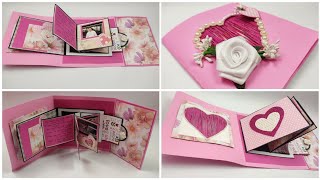 DIY Valentine Cards| Valentine Cards Handmade Easy |Love Card Making idea| Love Greeting Cards
