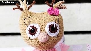 Амигуруми: схема Совушка. Игрушки вязанные крючком. Free crochet patterns. Free crochet patterns.