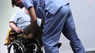 Guldmann Sling Instruction: Custom Amputee Sling on/off in wheelchair