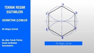 06-Daire Yardımı ile Altıgen Çizmek (The Draw To Hexagonal )
