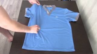 Как быстро сложить футболку. (how quickly fold shirt)