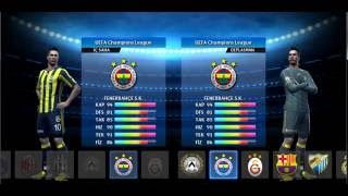 PES 2013 FENERBAHE,GALATASARAY,BEŞİKTAŞ Forma yaması ve Stsl yaması