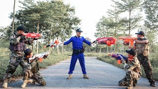 LTT Nerf War : SEAL X Warriors Nerf Guns Fight Attack Criminal Group Rescue Female captain
