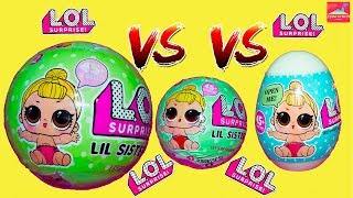 LOL Версус ФЭЙКОВ кукол Лол сюрпризы Лил систерс LOL в яйцах LOL Lil sisters surprise
