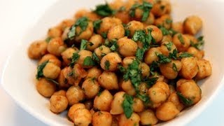 Chickpea Salad Moroccan Style Recipe - CookingWithAlia - Episode 316