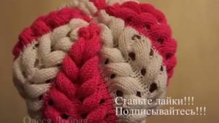 Вяжем берет "Азиатский колосок"на машинке. Описание и советы