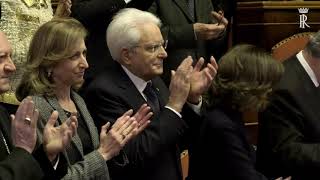 Mattarella interviene al Concerto di Natale al Senato