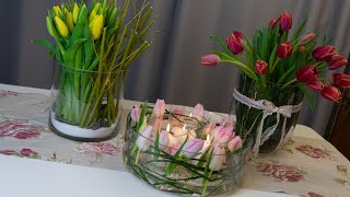 Frühlingsdeko mit Tulpen im Glas?2020 | Tulpenliebe | Blumen und Dekoration