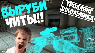 ВЫРУБИ ЧИТЫ!! - ТРОЛЛИНГ ШКОЛЬНИКА (CS:GO)