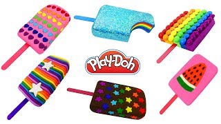 DIY Making Play Doh Ice Cream Popsicles
