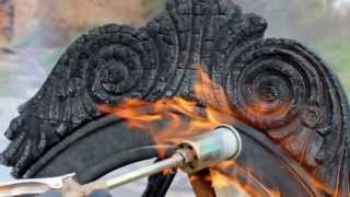 Stunning charred wood furniture design