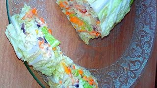 Пекинская капуста-закуска рулет