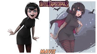 Hotel Transylvania 3 Characters as Anime