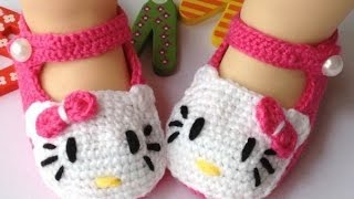 Детские тапочки крючком, мастер класс по вязанию крючком, вязание для детей 2 лет