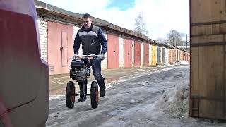 Мотоблок Carver MC-650. Первые покатушки! Волосы назад!