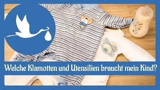 Nach der Geburt: Welche Klamotten und Utensilien braucht mein Kind?