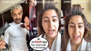 Sara Ali Khan's FUNNY TaIk During Hair-N-MakeUp Back Stage Promoting Love Aaj Kal 2 In Jaipur