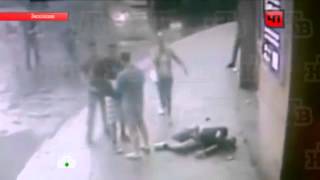 Камера сняла драку кавказцев и русских
