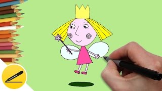 Как Нарисовать Принцессу Холли ✿ Рисуем Маленькое королевство Бена и Холли ✿ Рисование для детей