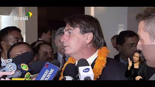 Presidente Bolsonaro chega à Índia