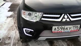 ДХО для Mitsubishi Pajero Sport 2014-2015 и L200 IV Рестаилинг. Ходовые огни Мицубиси Паджеро Спорт