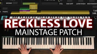 Reckless Love MainStage patch keyboard cover- Cory Asbury/Bethel Worship