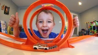 Father & Son GET RAD LOOPING CAR TRACK!