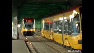 Tramwaje na Moście Gdańskim w Warszawie / Tramways on the Gdański Bridge in Warsaw