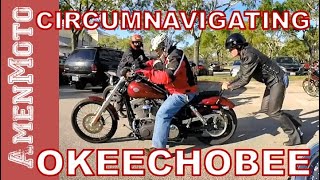 Triumph Bonneville T120 Circumnavigating Lake Okeechobee Florida