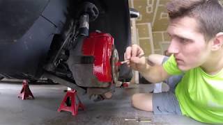 PAINTING MY CALIPERS RED - 2008 Jetta!