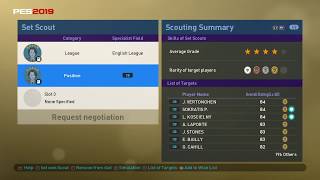 PES 2019 MyClub #66. List of best Free Scout combination part 1