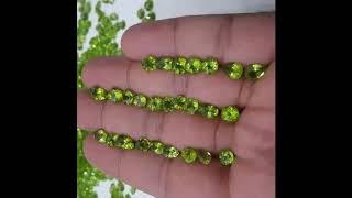 Keindahan Permata Peridot Hijau Asli Natural