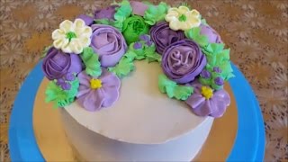Торт в МАЛАЗИЙСЬКОМ стиле РЕЦЕПТ масляного крема Cake decoration