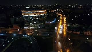 4К drone - ночная Москва
