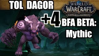 BFA Beta: Mythic +4 Tol Dagor (POST-NERF Guardian Druid PoV)