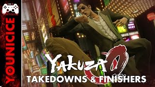 Yakuza 0 Takedowns & Finishers | Finishing Moves | Kill Compilation | Combat Moves | Heat Actions