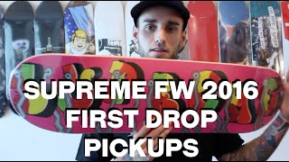Supreme Fall/Winter 2016- First Drop Pickups!