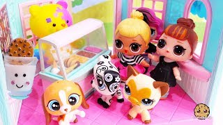 Crazy For Cookies ! LOL Surprise Dolls + Littlest Pet Shop Cookie Swirl Toy Play Video