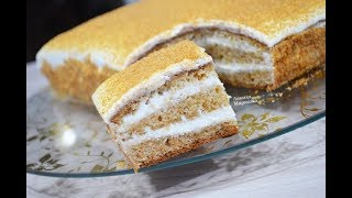 ЛЕНИВЫЙ МЕДОВИК ! Вкусный медовый торт без  раскатки коржей