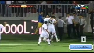 Neftçi - Apoel 1:1 (M.Şükürovun penaltidən vurduğu qol) 23.08.12
