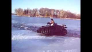 Open water to ice climb out with Escargo tracks